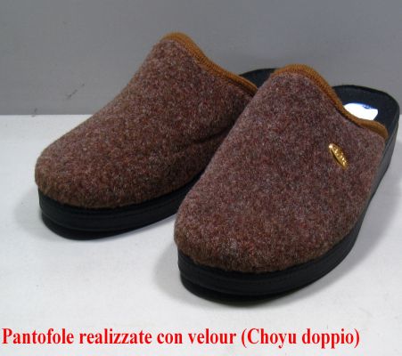 5859a Pantofola realizzata con Choyu doppio